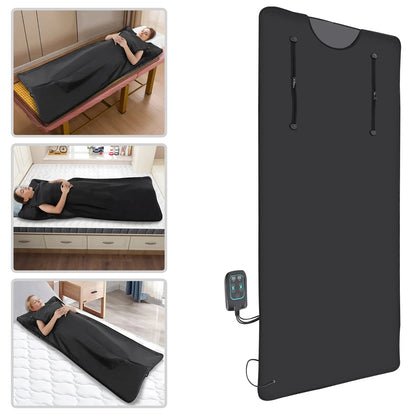 Portable Far Infrared Sauna Blanket – Detox & Relaxation with Adjustable Temperature & Timer