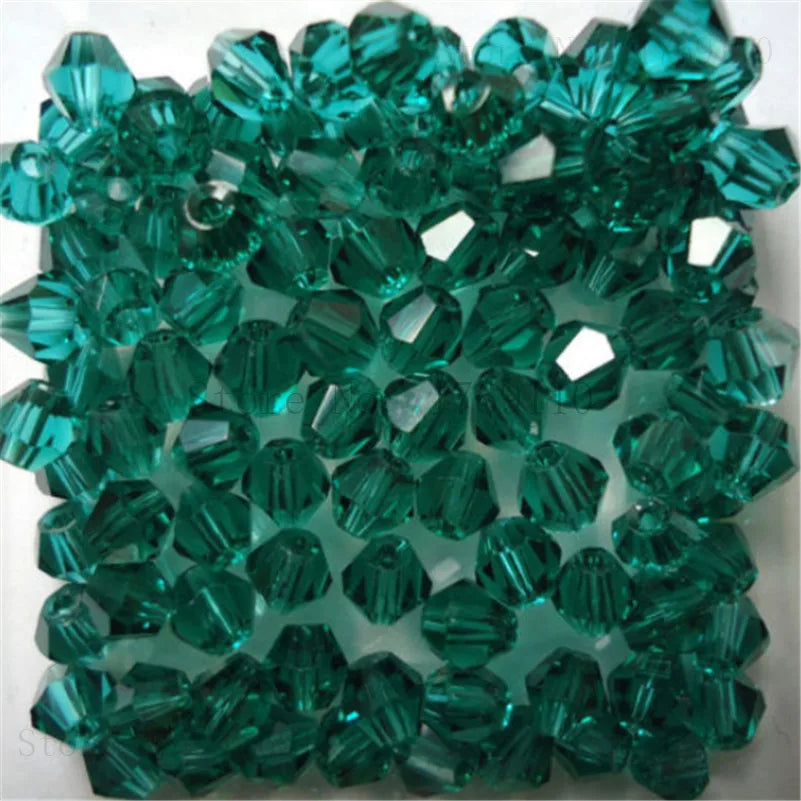 Isywaka 3–8mm Austria Crystal Bicone Glass Beads – Colorful Faceted Loose Spacer Beads for DIY Jewelry Making, Bracelet & Charm Craft Supplies