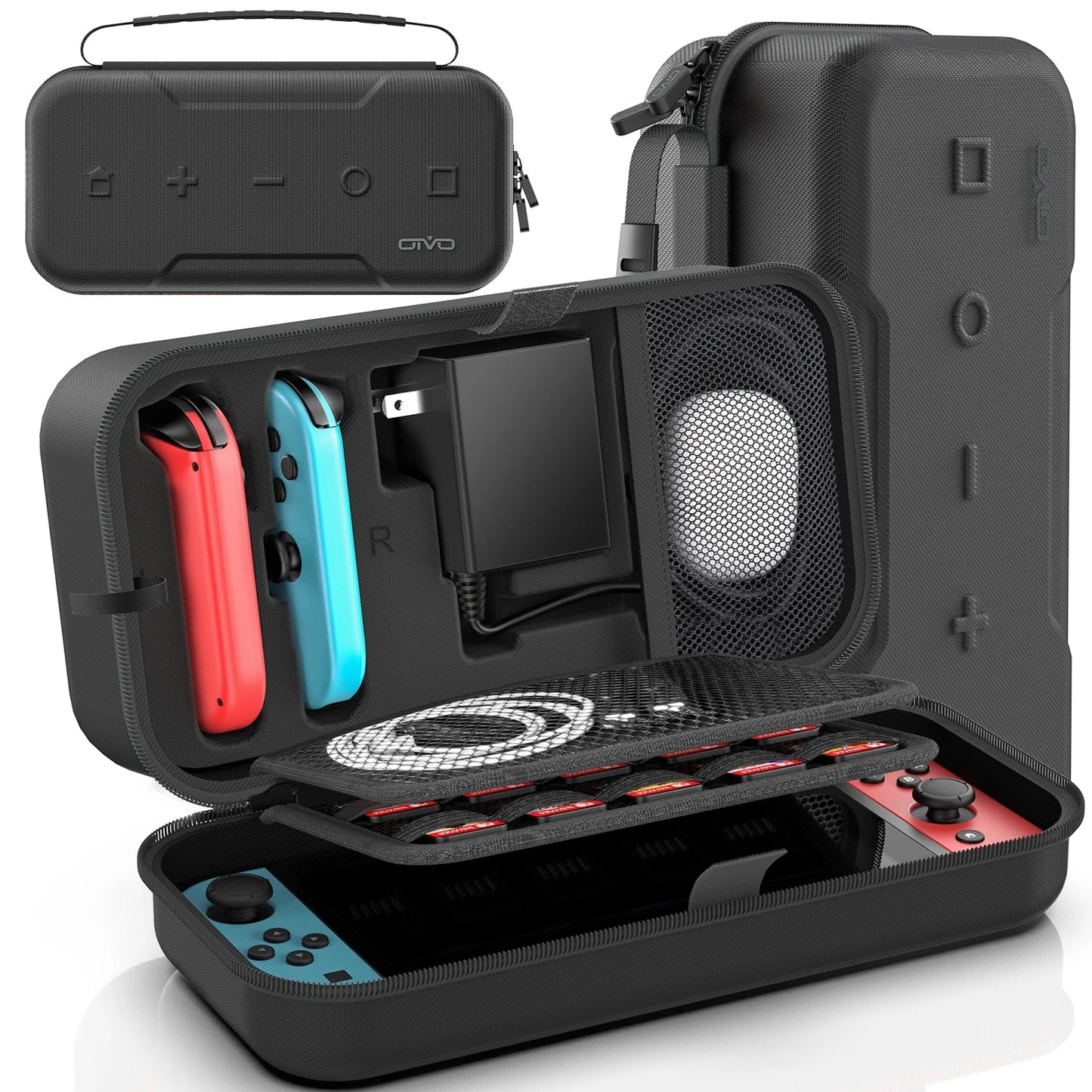 OIVO Large Storage Bag for Nintendo Switch — Portable Waterproof & Anti-Scratch Carrying Case for Switch OLED