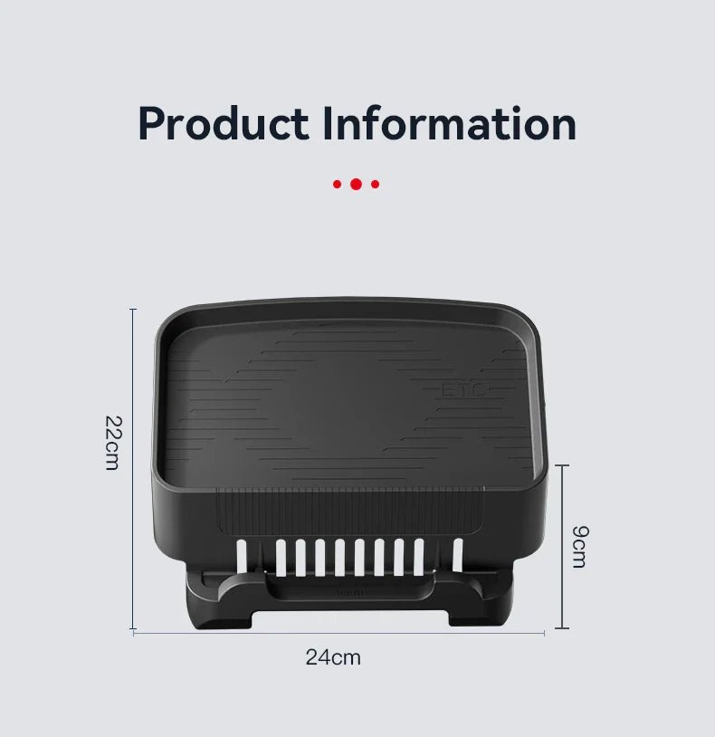 Herval Silicone Air Vent Phone Holder & Storage Tray for Tesla Model Y/3 Highland – Car Tissue Box Organizer Accessory