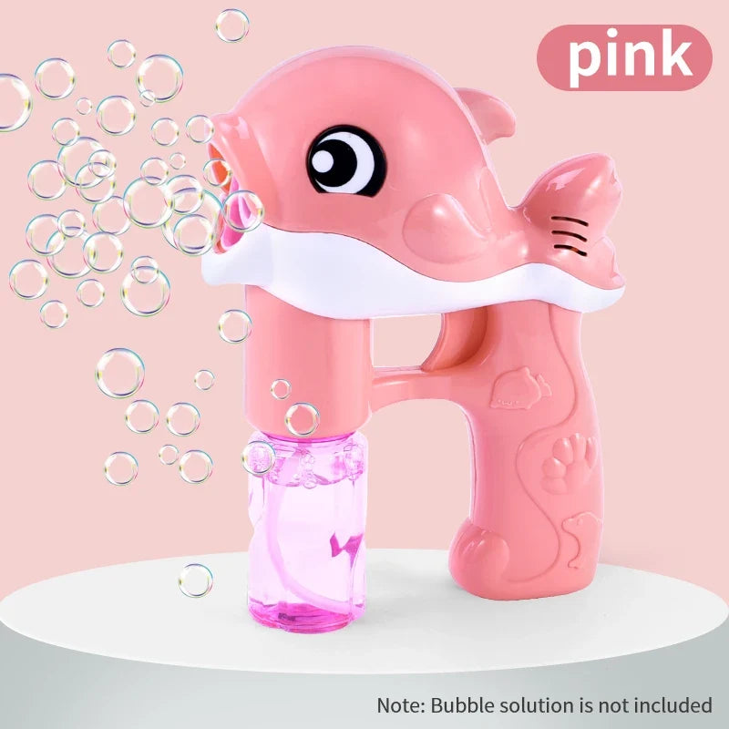 Whale Automatic Bubble Gun - Handheld Bubble Blower Toy for Summer Fun, Easter & Birthday Parties