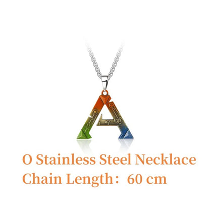 ARK Survival Evolved Logo A Metal Keychain – Game Inspired Alloy Keyring Pendant for Men & Women Car Bag Key Holder Gift