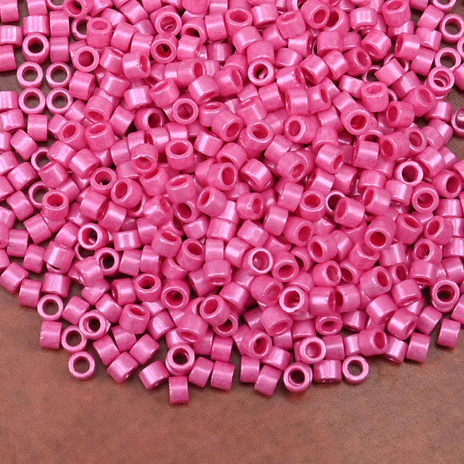 2.5mm Mini Glass Cylinder Beads – Antique Pearl Color Craft Beads for DIY Bracelets & Necklaces Jewelry Making Accessories