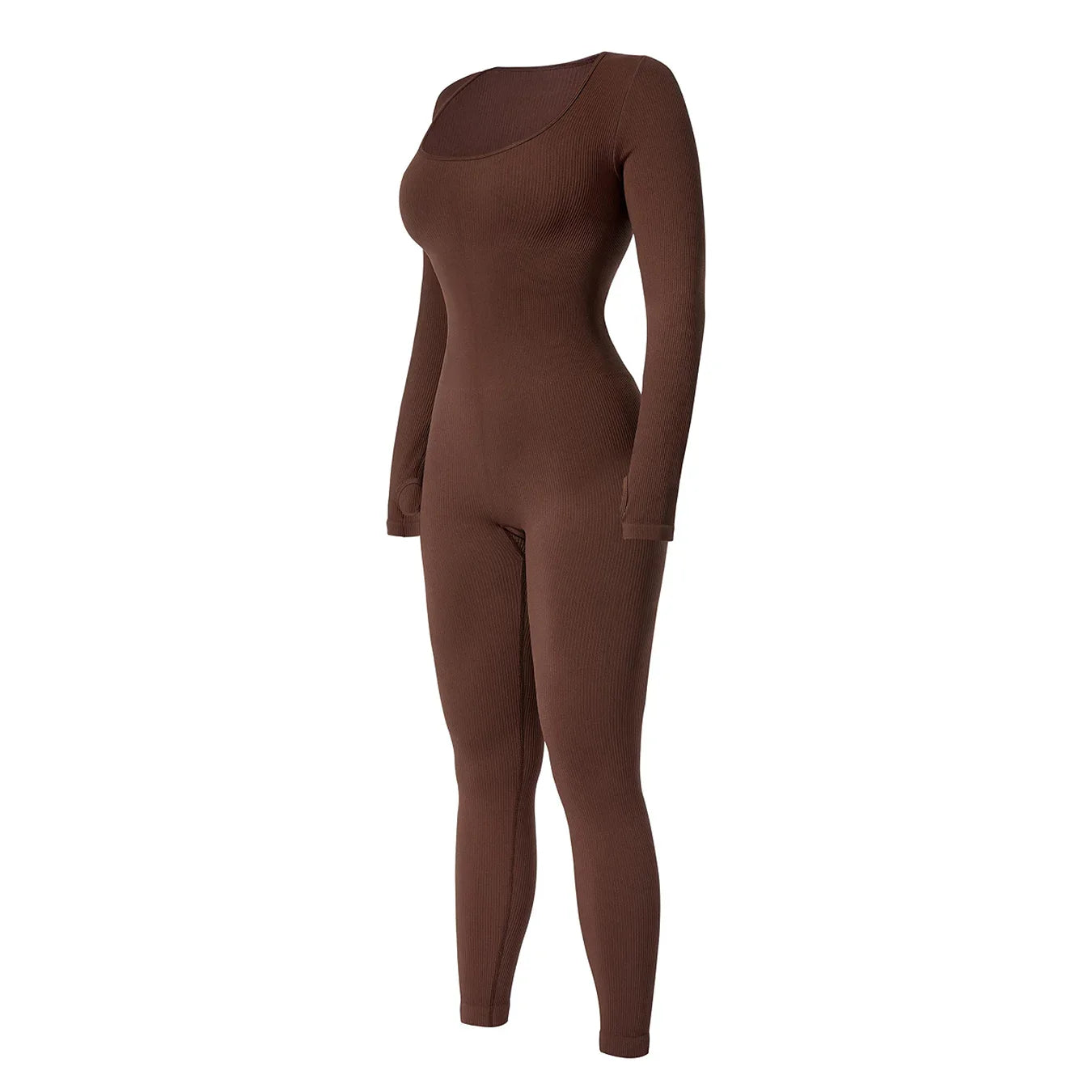 Women’s One-Piece Yoga Jumpsuit – Black Long-Sleeve Bodysuit, Sexy Streetwear & Casual Sportswear
