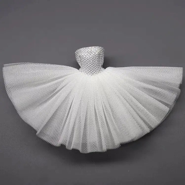 Chest Wrap Wedding Dress Skirt – Blythe, Licca, Azone OB22/OB24 Doll Dress-Up Accessories