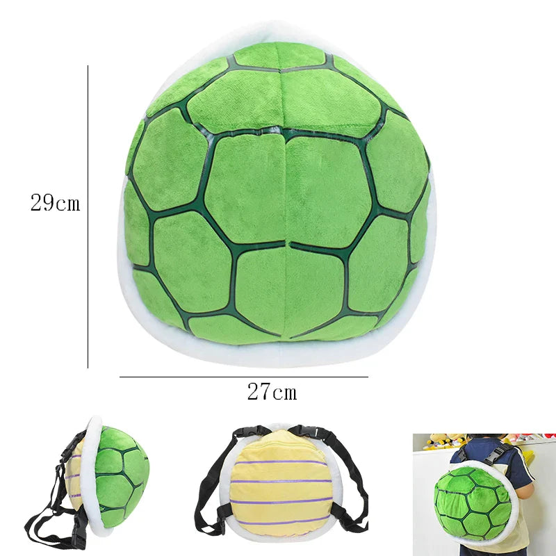 17 Styles Mario & Pokemon Plush Backpack – Koopa, Charizard, Mimikyu, Eevee, Snorlax, Gengar, Mew Turtle Shell Stuffed Toy Bag