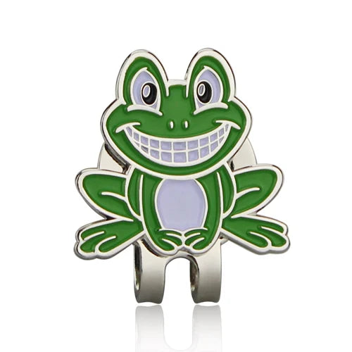 Golf Ball Marker with Hat Clip – Magnetic Alloy Marker, Tiger Putter Flog Glass & Lucky Clover Gift for Golfers