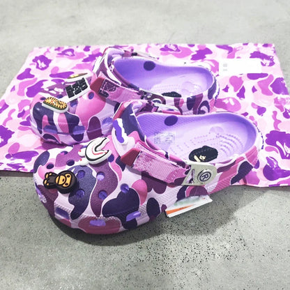 Camouflage Couple Sandals - Casual EVA Ankle-Wrap Flip Flops for Men & Women Beach Outdoor Slippers