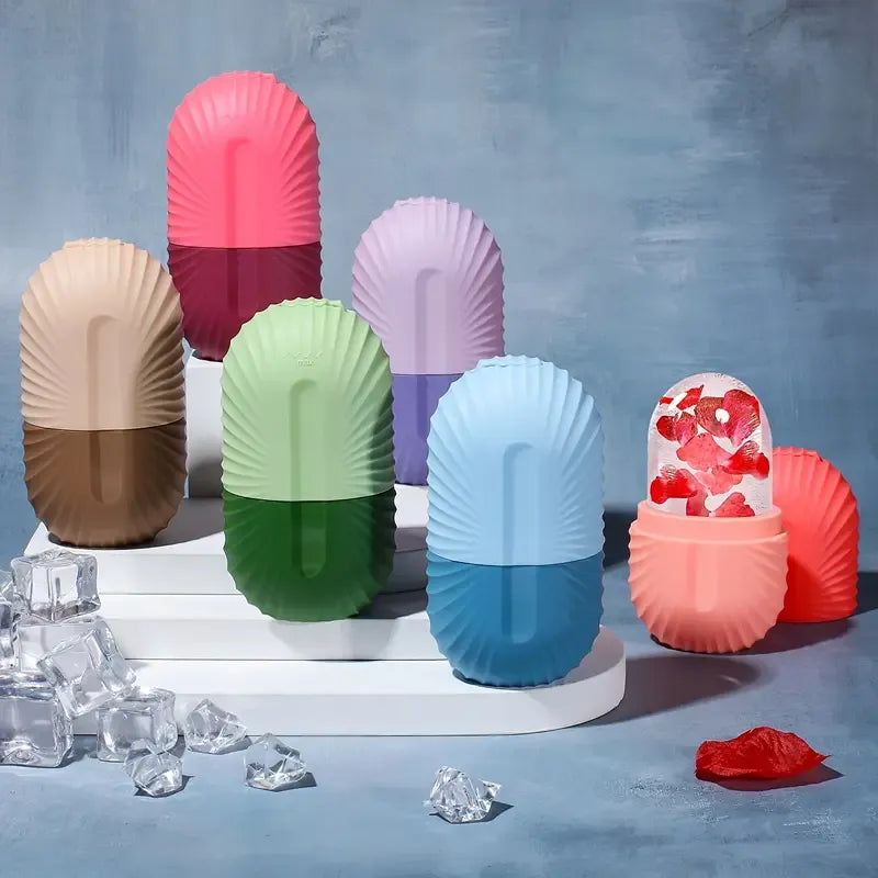 Ice Facial Roller Skin Care Set - Beauty Lifting & Contouring Tools with Ice Cube Trays and Ice Globe Balls, Face Massager for Skin Care