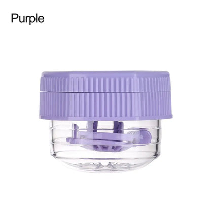 Manually Rotating Contact Lens Cleaner Case Portable Plastic Lens Storage Holder Cleaning Container Travel Accessory Tool