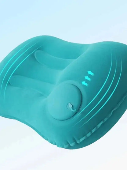 Portable Inflatable Pillow – Ultra-Soft Camping, Pool & Car Pillow for Neck and Lumbar Support