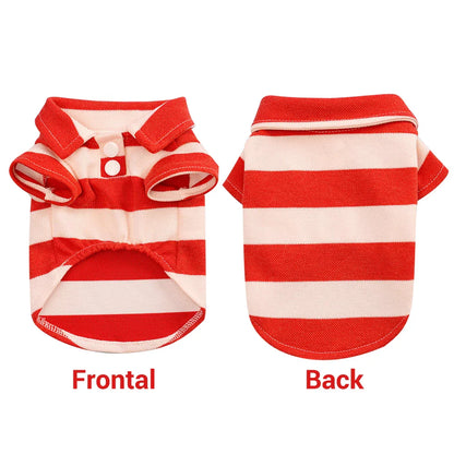 Casual Summer Pet Dog Shirt – T-Shirt for Small to Large Dogs and Cats, Perfect for Chihuahuas, Pugs, and Yorkshire Terriers