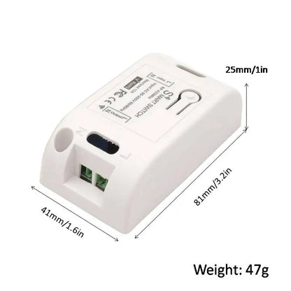 Wireless RF 433MHz Remote On/Off Light Switch Controller, AC 220V 10A Relay for Ceiling Lamp, LED, and Fan Smart Home Control