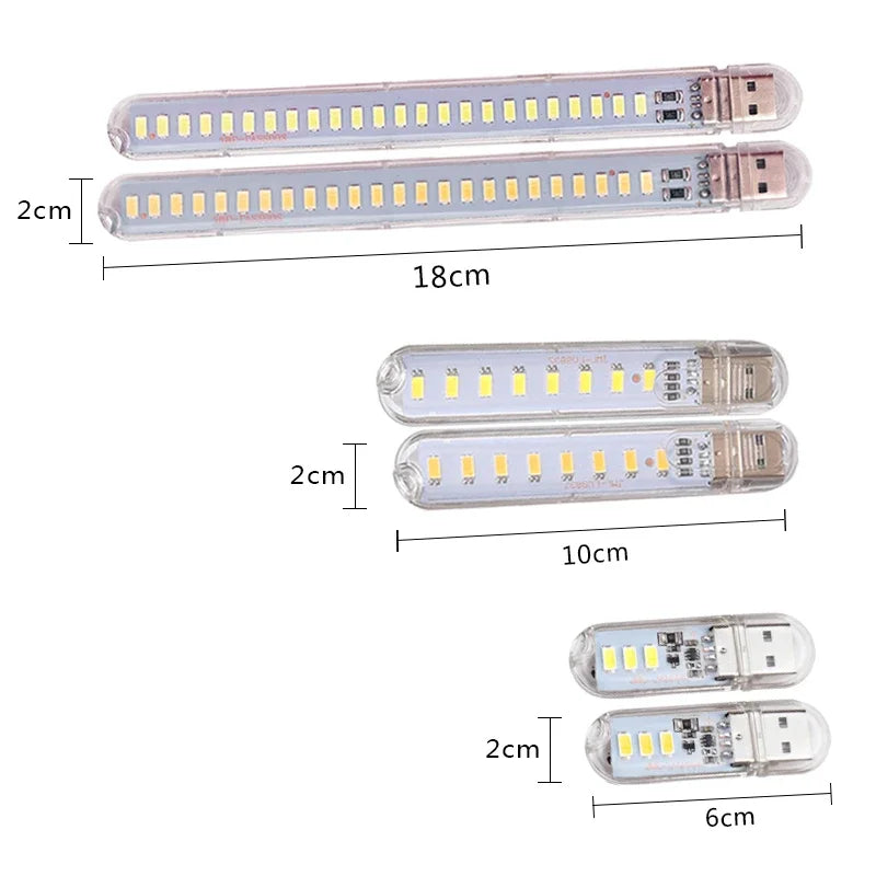 Mini Portable LED USB Light – Touch Sensor Desk Lamp with 3/8/24 LEDs for Reading, PC, Laptop & Power Bank Lighting