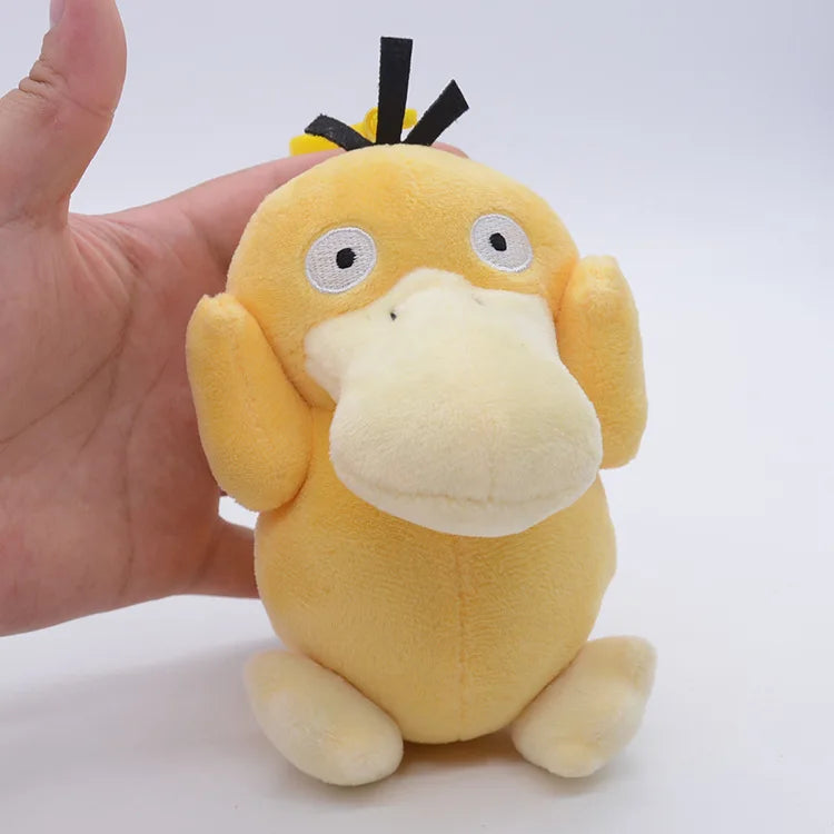 Pokemon Plush Cartoon Keychain Toys – Pikachu, Charmander, Psyduck, Squirtle, Snorlax Anime Figures, Kids Toy Xmas Gift