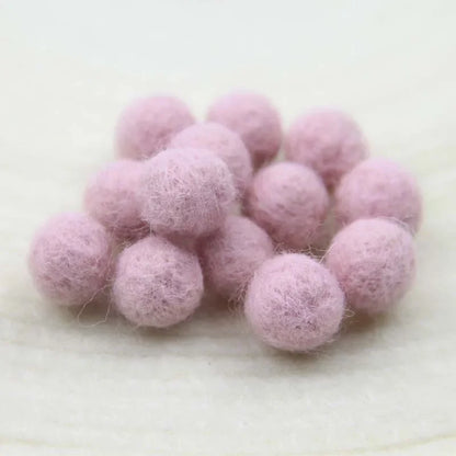 Round Wool Felt Balls - 20mm Mixed Color Pom Poms for DIY Crafts Home Decoration 10pcs Pack