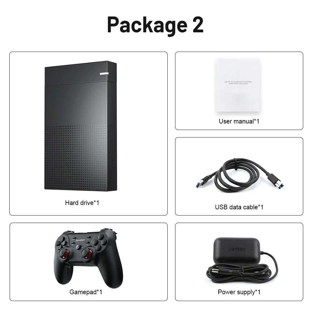 12TB Gaming HDD with 86,000+ Retro Games for PS3/PS2/PS/Wii/WiiU – Hyperspin, Launchbox, Retrobat, Playnite