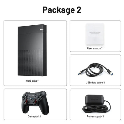 12TB Gaming HDD with 86,000+ Retro Games for PS3/PS2/PS/Wii/WiiU – Hyperspin, Launchbox, Retrobat, Playnite