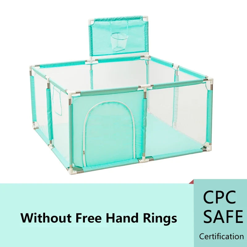 IMBABY Baby Playpen Safety Fence - Large Indoor Activity Gym Corral Play Area for Kids Toddlers