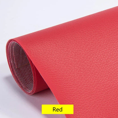 100x137cm Black Self-Adhesive Leather Repair Tape – DIY Sticky Patch for Sofa & Leather Repairs
