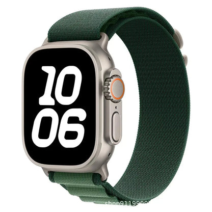 Alpine Loop Nylon Sport Strap for iWatch — Compatible with Series 4–10, 42/46/49mm Bands