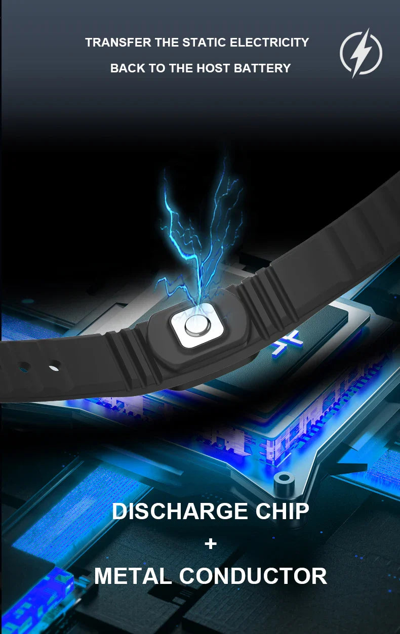 M12-SE Wireless Anti-Static Car Bracelet – Human Body Static Eliminator Wristband for Men & Women Accessories