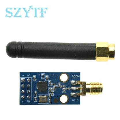 CC1101 433MHz Wireless Transceiver Module with SMA Antenna – Compatible with Arduino Projects