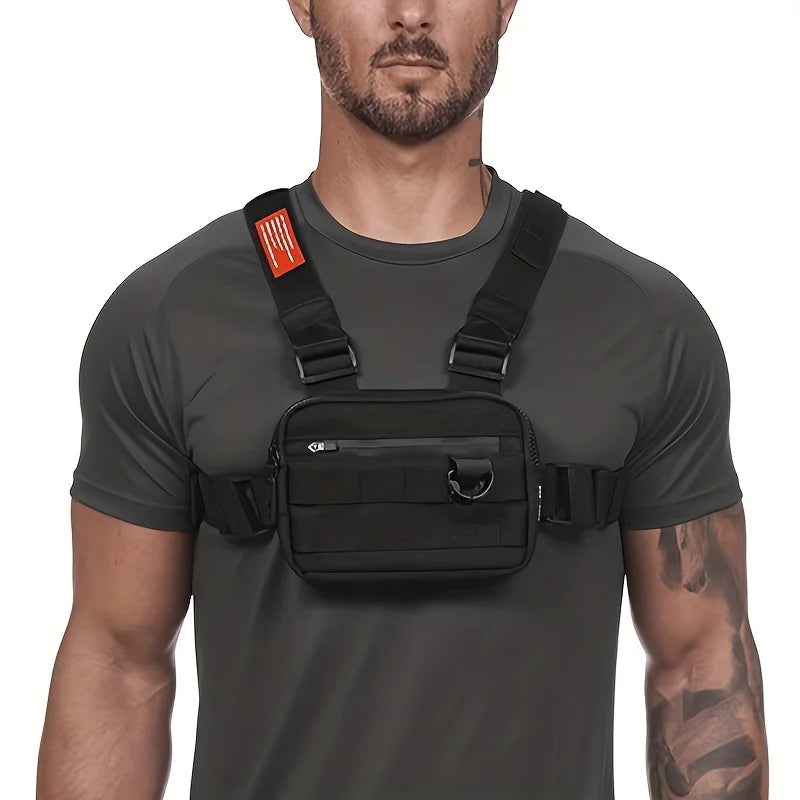 Pocket Chest Front Pack – Vest Rig Carry Waist & Chest Bag Pouch