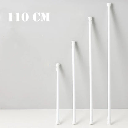 30-110CM Telescopic Curtain Pole - Multi-Purpose Spring Loaded Extendable Tension Rod for Net, Voile, and Curtain Rails