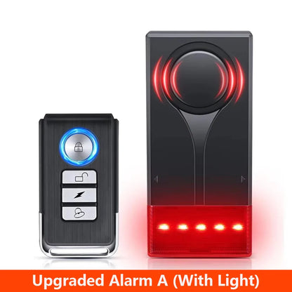 Awapow Wireless 110dB Vibration Bike Alarm with Remote Anti-Theft Home & Window Security