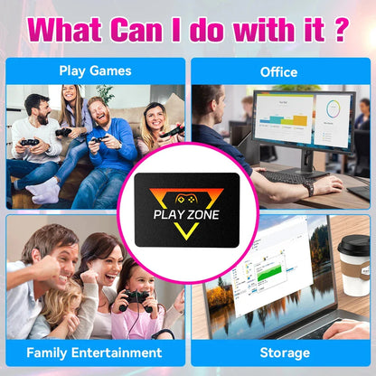 Retro Gaming SSD – 16191 Games for Switch, PS5, Xbox, PS4, PS3, PS2, WiiU, 80+ Emulators, Launchbox, Retrobat, Playnite for PC/Laptop