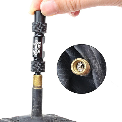 MUQZI MTB & Road Bike Valve Tool – Schrader & Presta Wrench for Tire Installation and Valve Core Removal