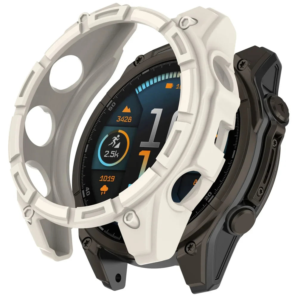 BEHUA Soft TPU Protective Case for Garmin Tactix 8 51mm — Lightweight Hollow Replacement Watch Shell Cover