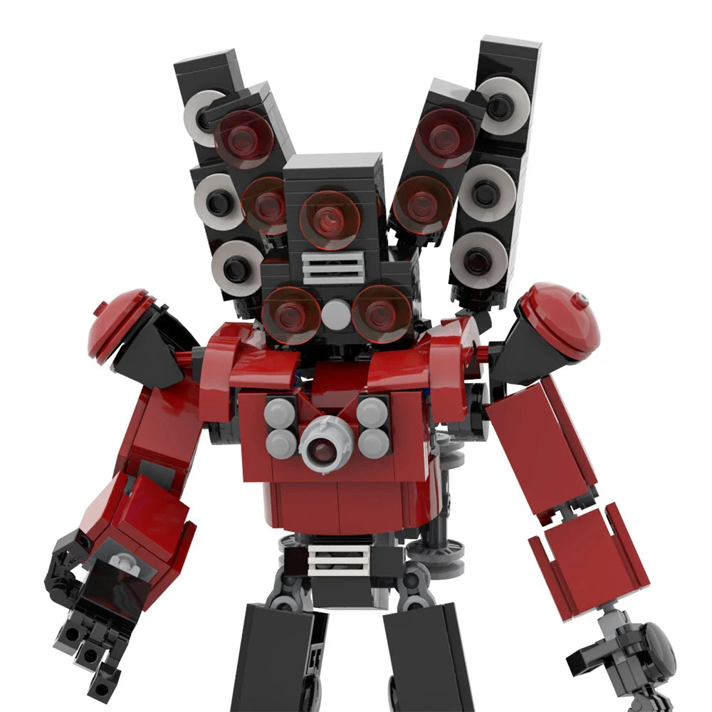 MOC Titan Speakerman Model – 172-Piece Anime-Inspired Construction Blocks Toy for LEGO Skibidi Toilet