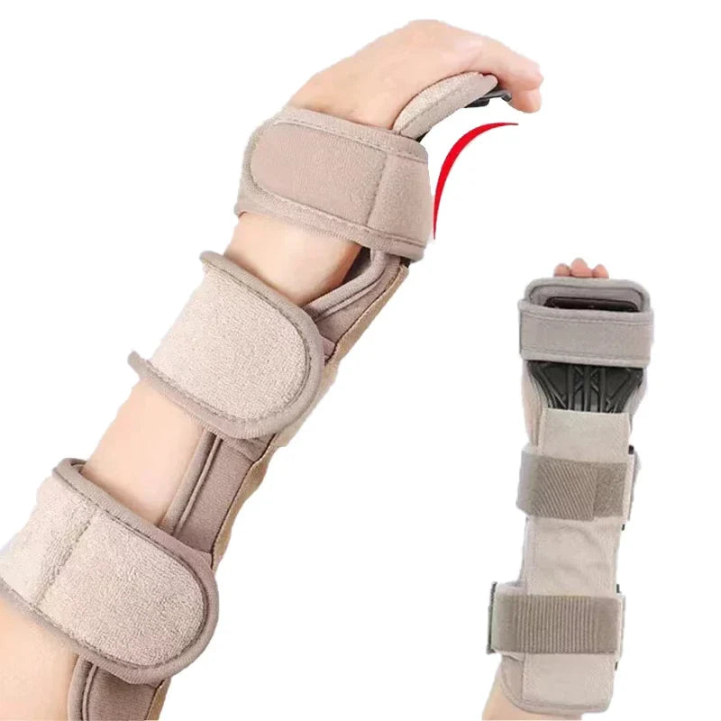 Adjustable Stroke Hand Brace — Night Finger and Wrist Splint for Arthritis, Tendonitis, and Rehabilitation