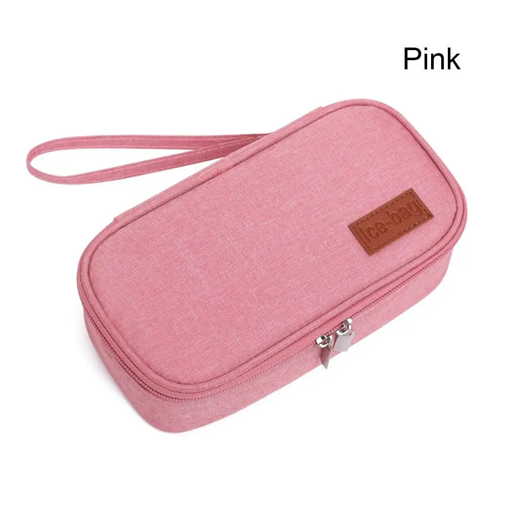 Portable Insulin Cooling Bag – Waterproof Oxford Pill Protector & Medical Cooler for Diabetes