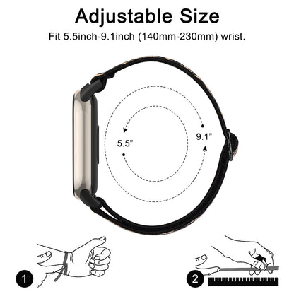 Nylon Loop Strap for Xiaomi Smart Band 9 & 8 – Elastic NFC Replacement Wristband Bracelet