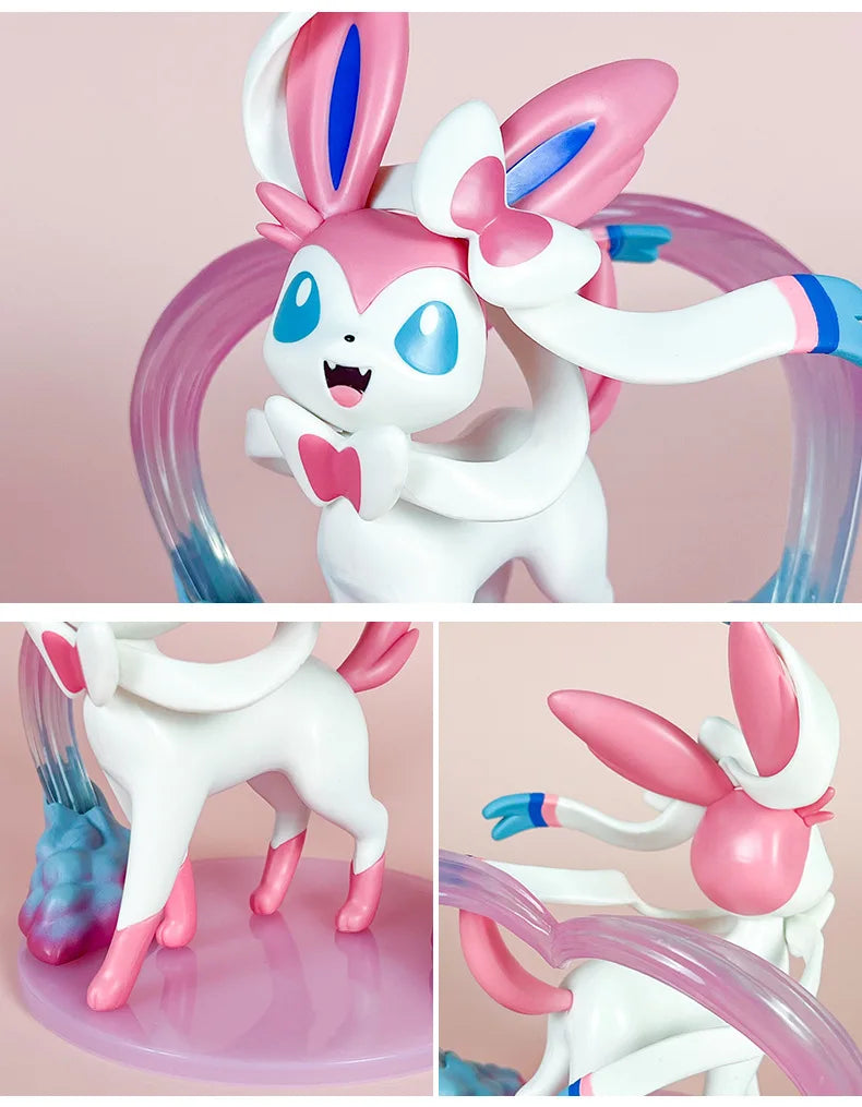 Anime Pokemon Figures – Sylveon, Umbreon, Leafeon Cute Statue Models for Tabletop Collection & Girl’s Birthday Gift