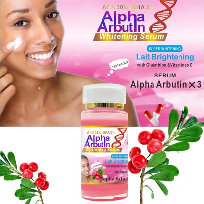 Alpha Arbutin Serum with AHA 30% & BHA 2% – Brightening & Moisturizing Face Care for Dull, Dark Skin