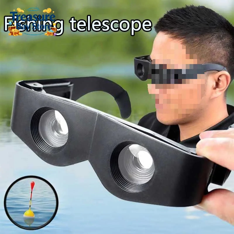 Adjustable Binocular Magnifier Glasses - Hands-Free Fishing Focus Telescope for Theater & TV Viewing
