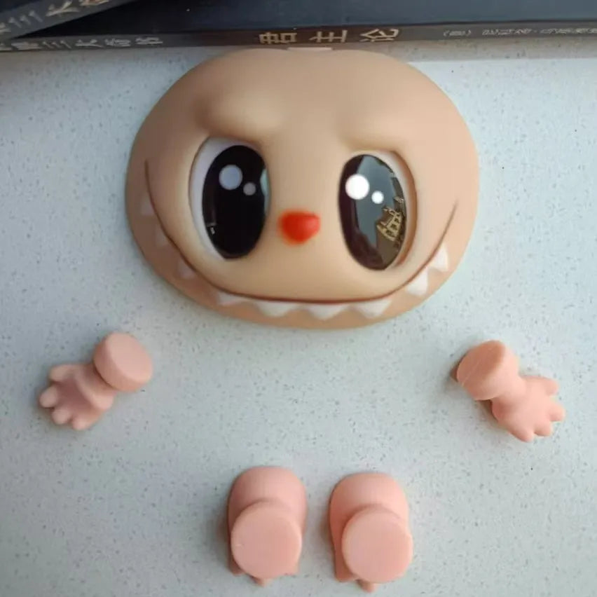 Hot Sell Labubu Plush Doll Accessories – PVC Face Changing Parts, Hands & Feet Replacement DIY Gifts