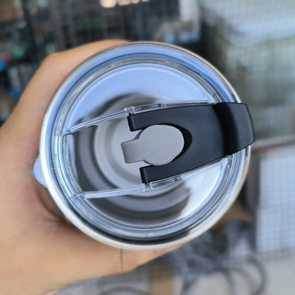 Saudi Arabia Logo Stainless Steel Beer Mug with Lid - 300ml Outdoor Camping Coffee Cup