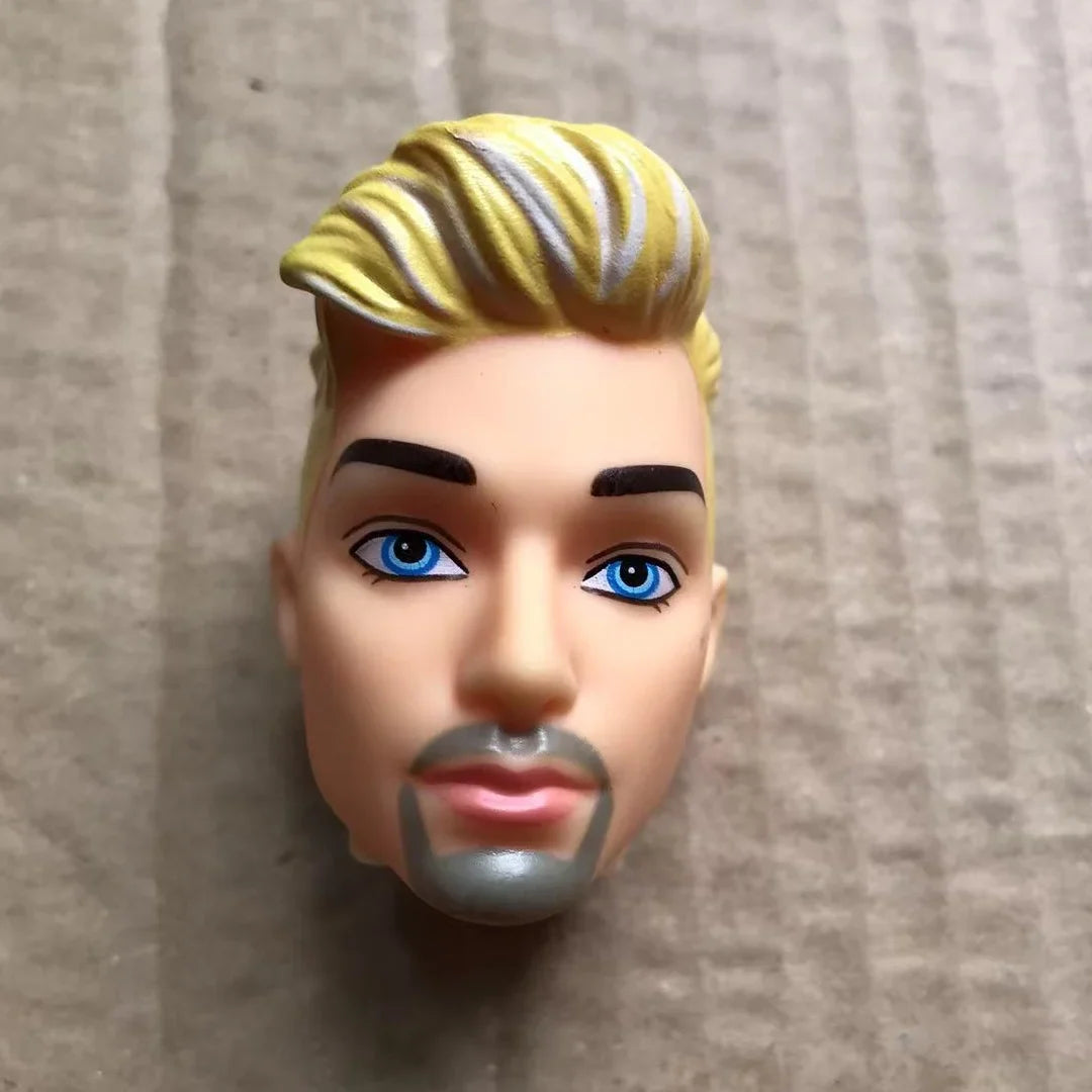 1/6 Male Doll Heads – DIY Ken Doll Parts for Beige Skin Dolls Accessories