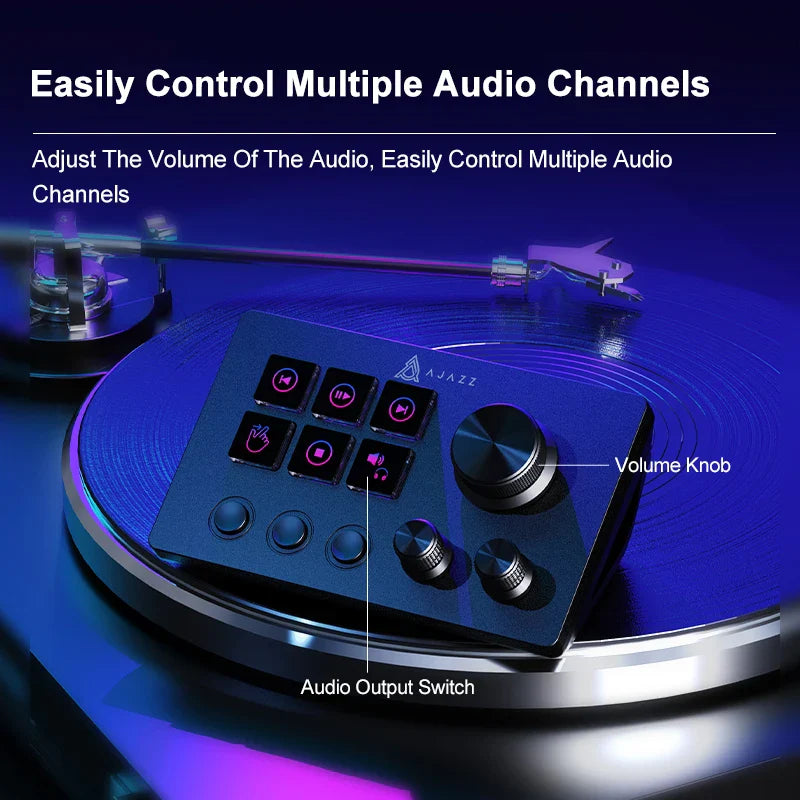 Ajazz AKP03E Desktop Helper Console – Programmable Macro Mini Keyboard with Custom Buttons for Multi-Scenario Use