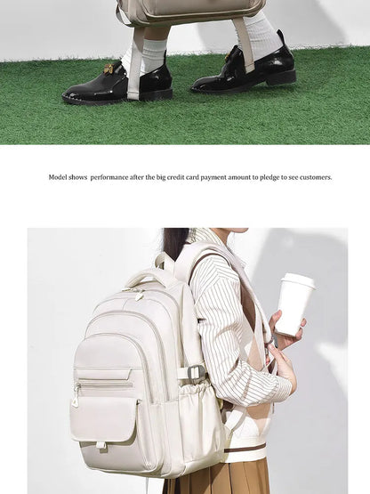 Multi-Layer Waterproof Oxford Backpack - Large Capacity, Stylish Commuter and Student Bag for Out-of-Town Travel