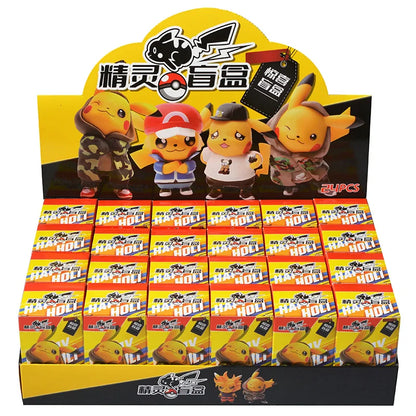 24pcs Pokémon Pikachu Blind Box Figures — Keychain Pendant Toys for Kids’ Christmas Gift