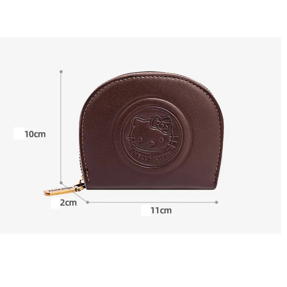 Kawaii Cartoon Hello Kitty Retro Card Bag – Fashion Zipper ID & Storage Bag, Lightweight Mini Wallet for Girls, Women’s Gift