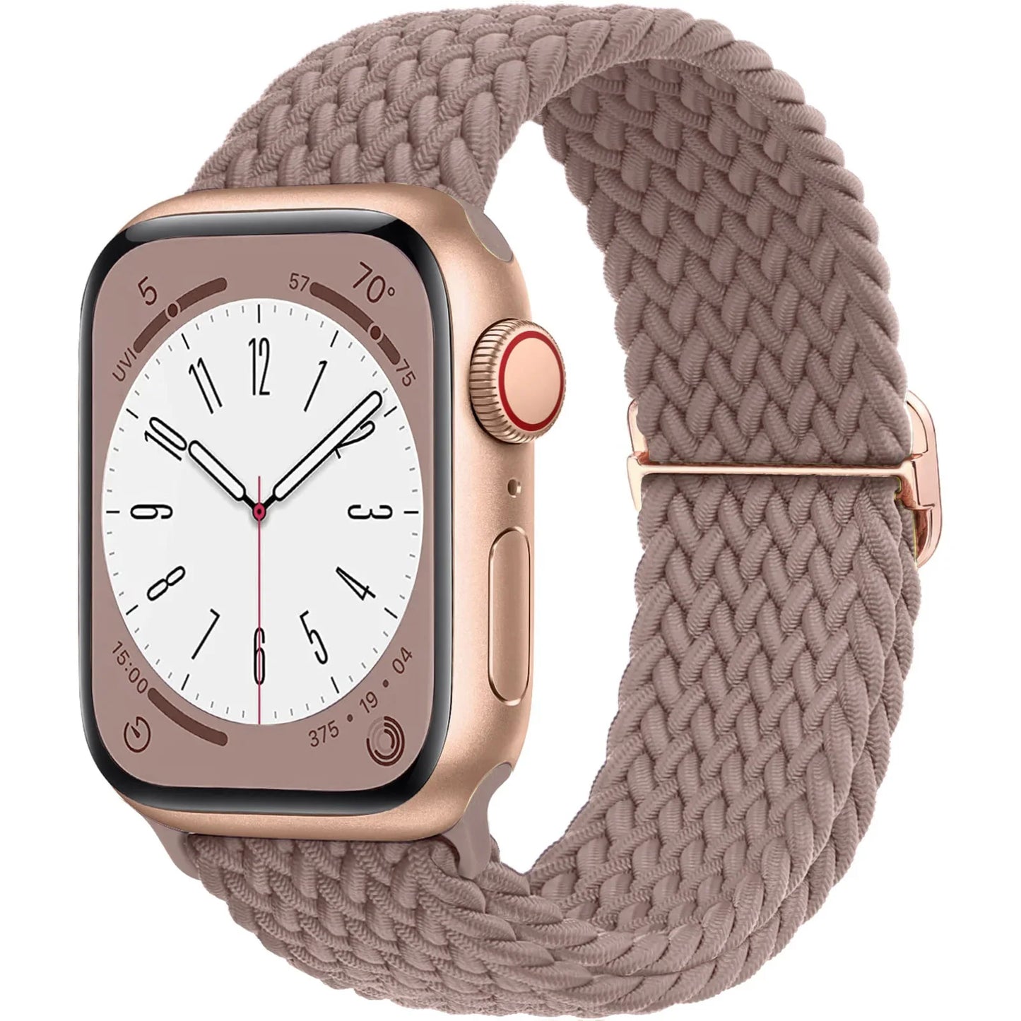 Braided Solo Loop Apple Watch Band – Stretch Nylon Bracelet Strap for Series SE, 6–11 & Ultra 2 (40mm–49mm) Adjustable Correa