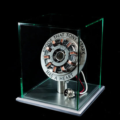 Avenger Iron Man MK1 Arc Reactor – Tony Stark Heart of Mark Figure with LED Light, 1:1 Cosplay Toy Chest Lamp for Kids Gift
