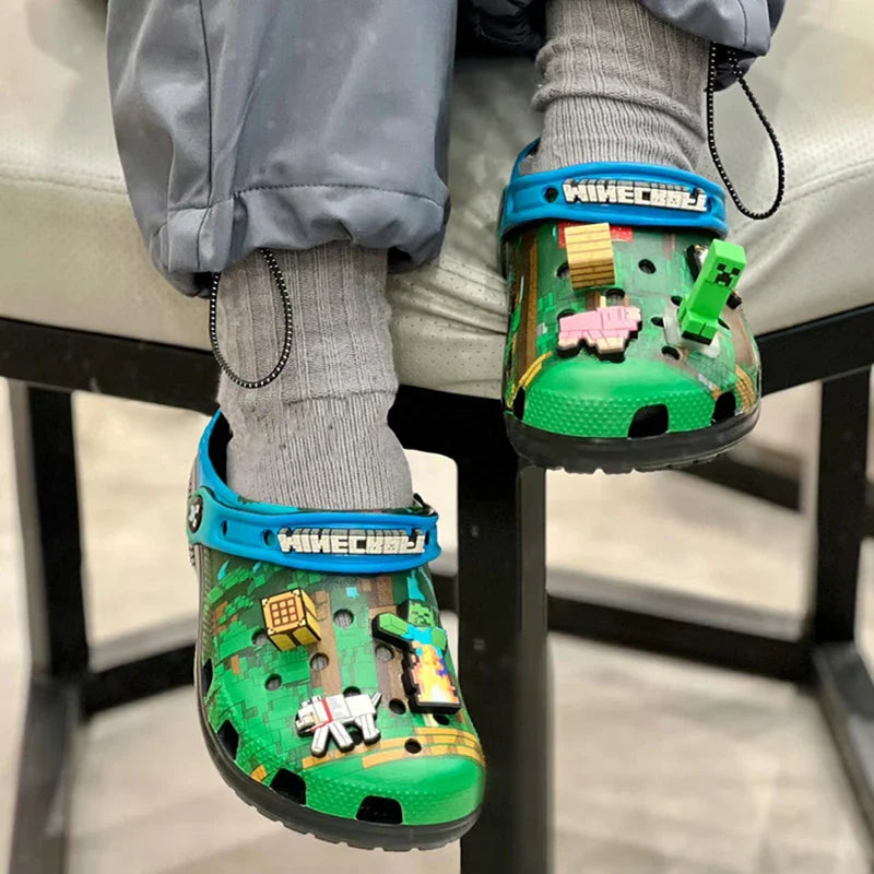 My World Anime 3D Summer Slippers — EVA Hole Sandals for Kids & Adults, Home & Beach Shoes, Cute Gift